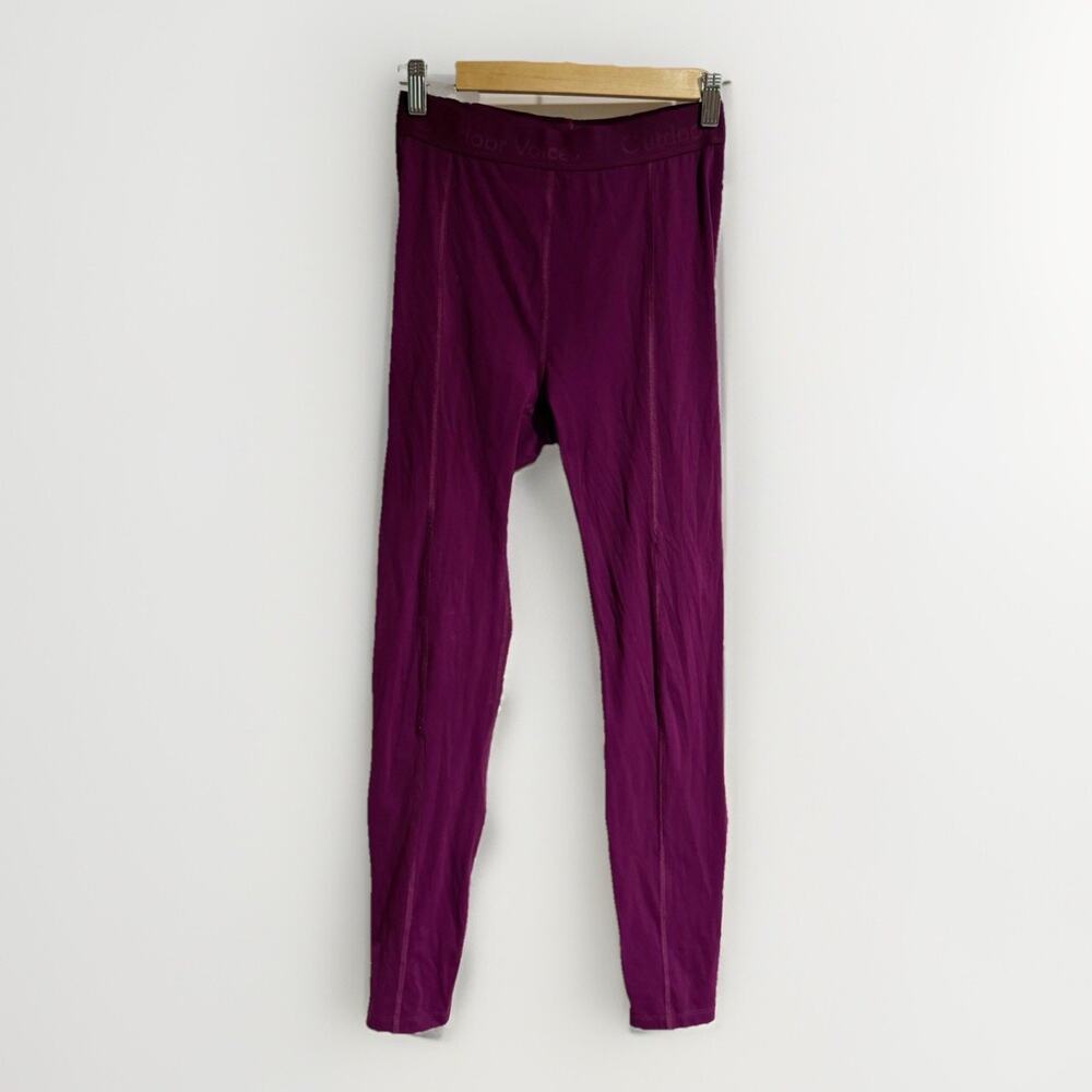 Outdoor‎ Voices Purple Leggings Small Ankle Hidden Pocket Athletic